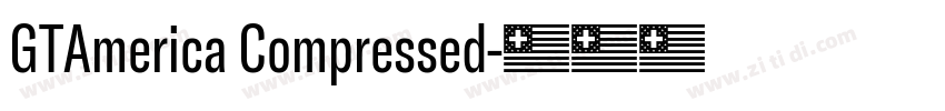 GTAmerica Compressed字体转换